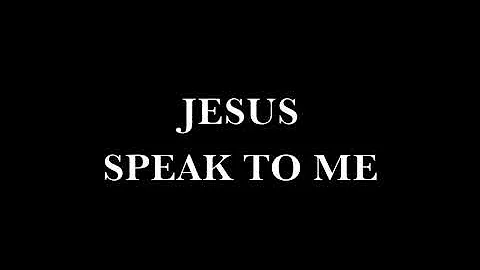 Speak To Me Lyric Video