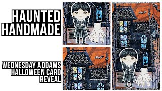🦇🖤Wednesday-Inspired Halloween Card | Featuring Tim Holtz Gatekeeper & Haunted Dies