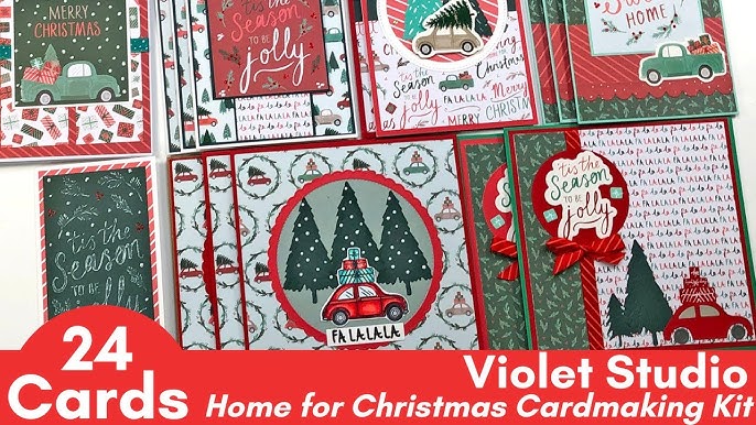 Violet Studio - Home For Christmas Collection - Pom Poms - 36 Pack