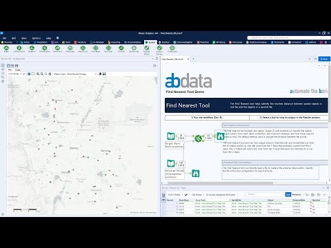 Alteryx Find Nearest Tool Demonstration