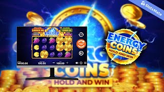 Energy Coins Hold and Win Slot by Playson (Desktop View)