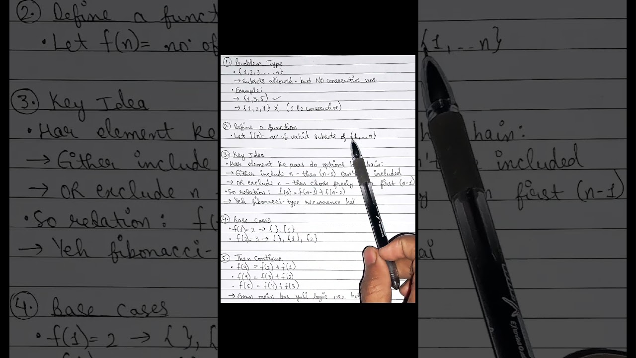 Fibonacci Trick for Subsets | JEE Combinatorics Made Easy ⚡