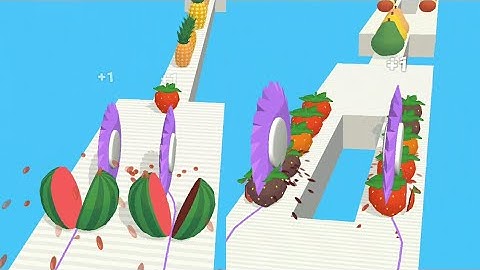 Twin Slicer! so satisfying and Relaxing ASMR Slicing game