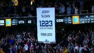 The jazz honor coach jerry sloan with a place in rafters. visit
nba.com/video for more highlights. about nba: nba is premier
professional...