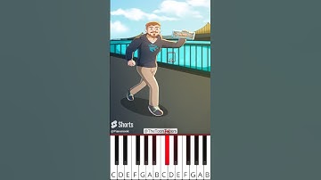 Mr.Beast Running With Bigger And Bigger (@TheToonTubers) - Octave Piano Tutorial
