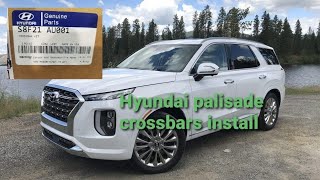 Hyundai Palisade crossbars install