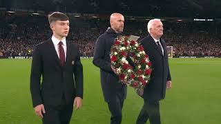 Sir Bobby Charlton tribute at Old Trafford ahead of Copenhagen UCL clash