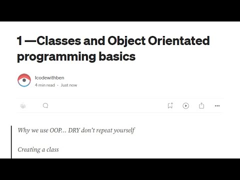 Classes properties and constructors, the basics of Object Orientated ...