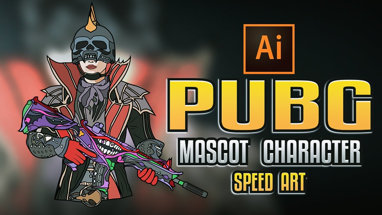 Making Pubg Character Mascot Design | Speed Art | Adobe Illustrator CC | Hasnain GFX