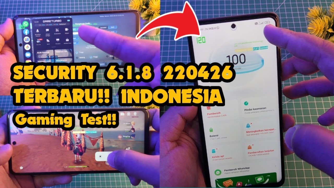 UPDATE TERBARU!! SECURITY VERSI 6.1.8 220426 BAHASA INDONESIA | REVIEW TEST GAMING Apakah Bagus??