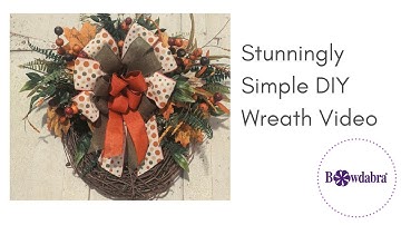 How to Make an amazing Fall Wreath with Bowdabra