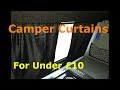 Making camper van curtains for under £10