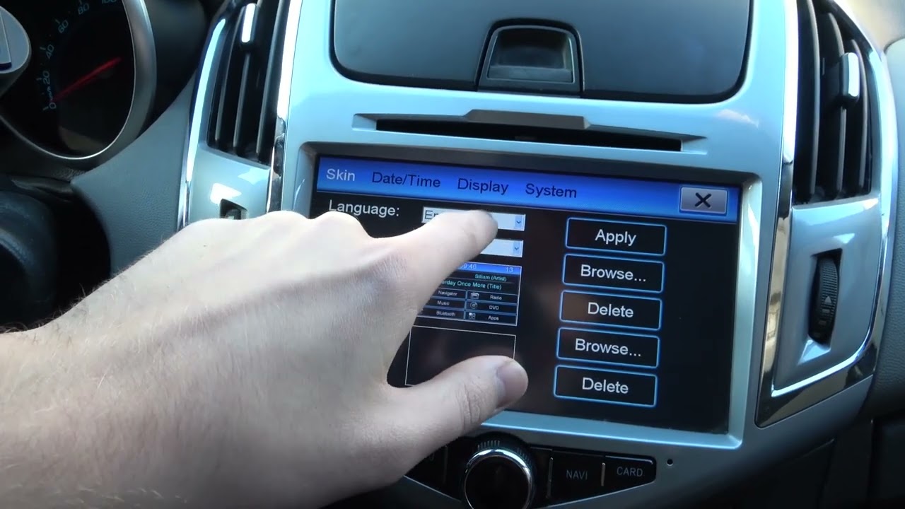Как изменить язык дисплея Шевроле Круз / Установить русский экран в Chevrolet Cruze