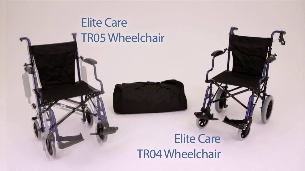 Travel Wheelchairs in a Bag EliteCare ECTR04 and ECTR05