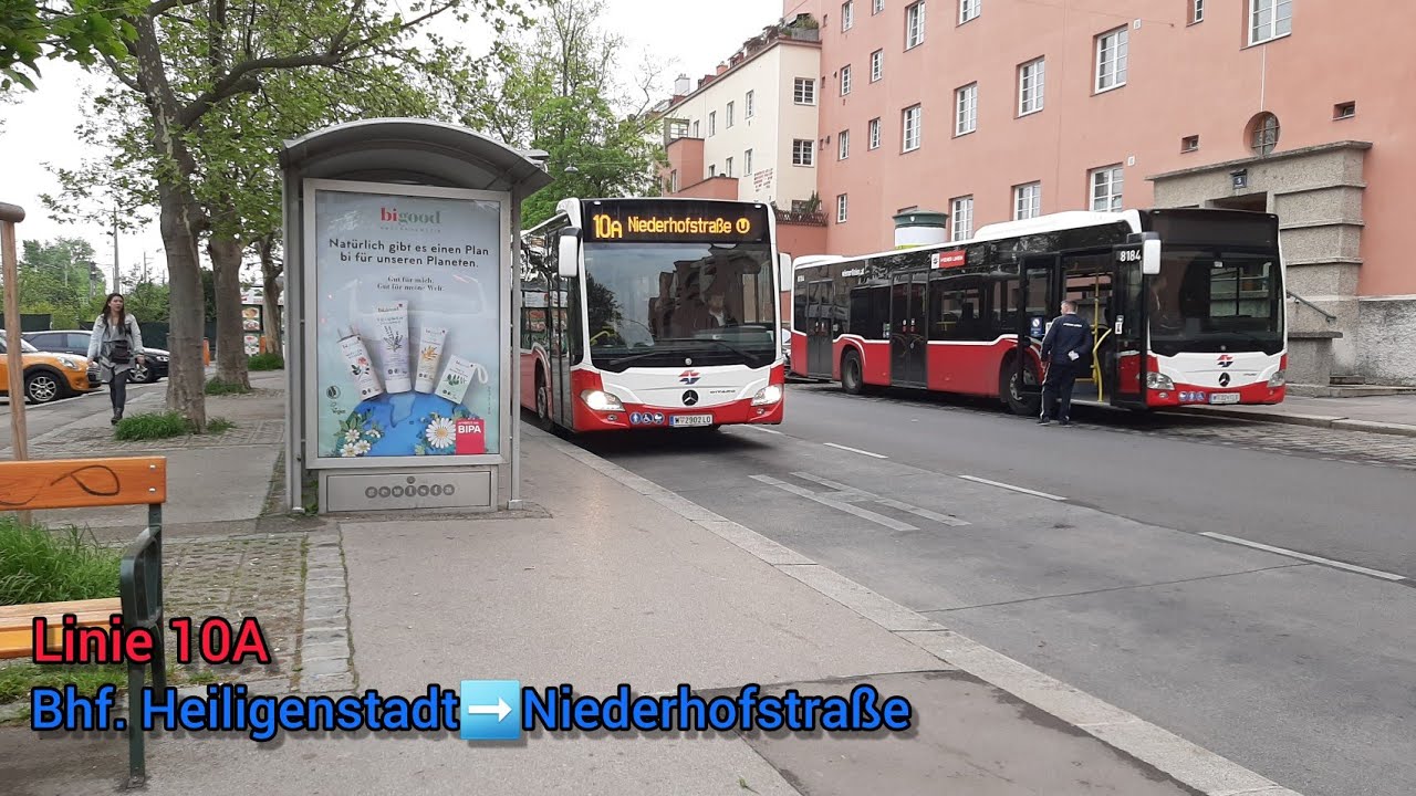 Wiener Linien Linie 10A 🚍 #133 Bhf. Heiligenstadt➡️Niederhofstraße