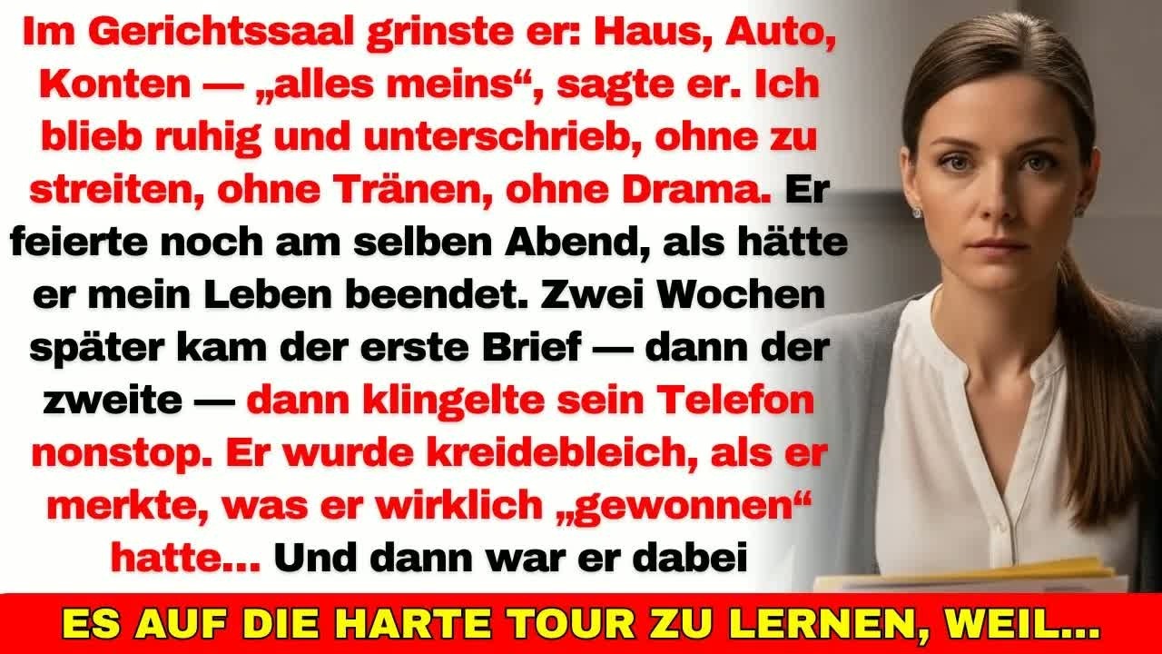 Mein Ehemann nahm mir bei der Scheidung alles — er ahnte nicht, was er wirklich mitnahm, und…