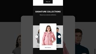 3D Collections Slider Shopify #shorts