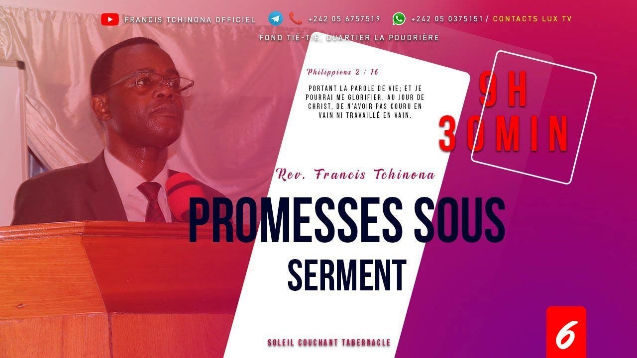ÉSAÏE 65:24 AVEC LE PASTEUR FRANCIS TCHINONA | DIMANCHE 26.09.2021 | SOLEIL COUCHANT TABERNACLE P/N