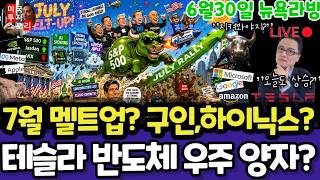 미국주식/7월 멜트업?집값,JOLTs구인?(편집본)/테슬라 스페이스X 엔비디아 구글 애플 아마존 메타 아이온큐 삼성전자 마이크론 테크놀로지 브로드컴 인텔 AMD 코어위브 샌디스크 미국주식/7월 멜트업?집값,JOLTs구인?(편집본)/테슬라 스페이스X 엔비디아 구글 애플 아마존 메타 아이온큐 삼성전자 마이크론 테크놀로지 브로드컴 인텔 AMD 코어위브 샌디스크