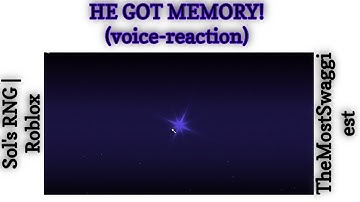 He got MEMORY! w/ voice reaction | Roblox Sol