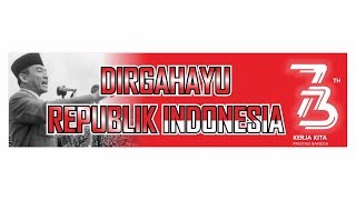 Membuat Desain SPANDUK 17-an [ HUT RI-73 ] dengan CorelDRAW
