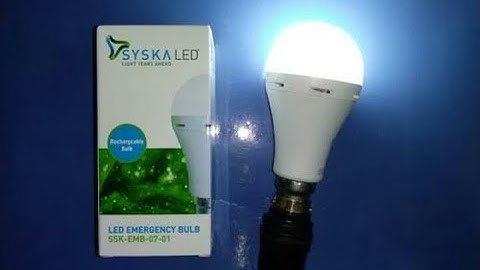 UNBOXING & REVIEWING OF SYSKA LED RECHARGEABLE BULB  *BULB INVERTER*