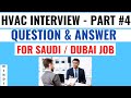 HVAC #inaterview Question Answer Part #4 in #hindi #urdu I Saudi &amp; Dubai #interview Question
