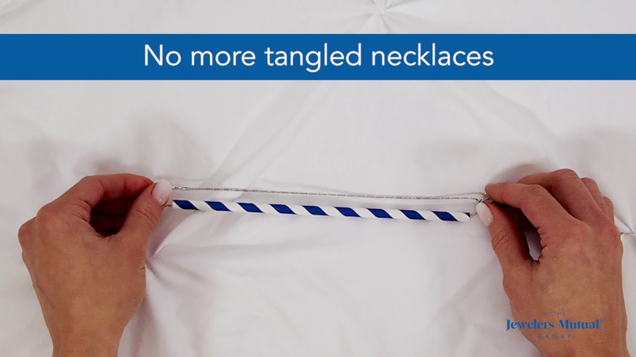 How to keep necklaces from tangling while wearing them