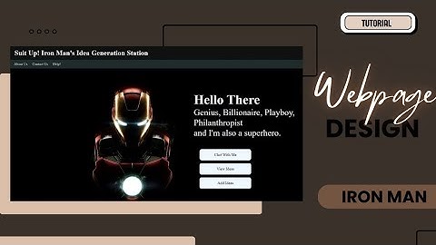 Build an Iron Man Website with HTML & CSS | Cifix CodeLab Tutorial