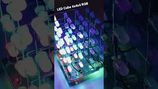 Led cube with Led RGB #led #electronic #diy #home #music #life