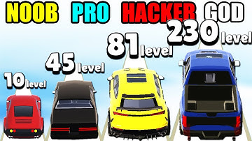 NOOB vs PRO vs HACKER vs GOD in Level Up Cars (New update)