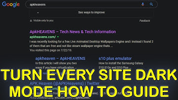 Force Enable Dark Mode on Every WebSite Guide 2019 For Chrome and Mozilla