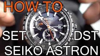 How To Enable or Disable DST on Seiko Astron Watches - YouTube