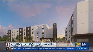 Construction begins on new apartment complex