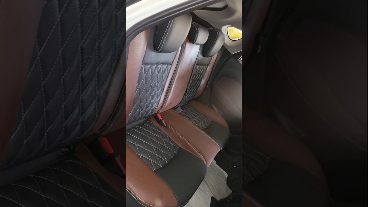 Fronx Car Seat Covers #carcovers #automobile #custom #cars #detailing #steeringwheel #brown #black