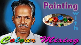 Porttait Painting | Photo to Art | Enamel Paint on kadappa stone@BALAJART