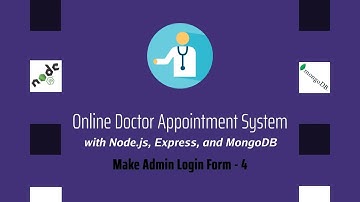 Node JS MongoDB Online Doctor Appointment Management System - Make Admin Login Form - 4