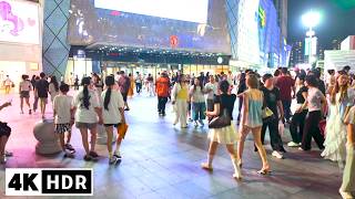 Inside Guangzhou's Busiest Nightlife District 🇨🇳 Street Food, Huge Crowds & Summer Vibes Walk 4K HDR