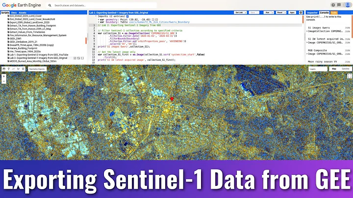 Lab 2  Exporting Sentinel 1 Imagery from GEE
