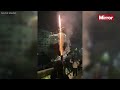 Mexico fans set off FIREWORKS and play music outside England's TEAM HOTEL ahead of World Cup match