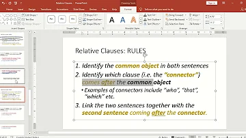 How do you join two clauses together?