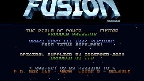 Fusion - Crazy Cars 3 (Amiga Crack Intro)
