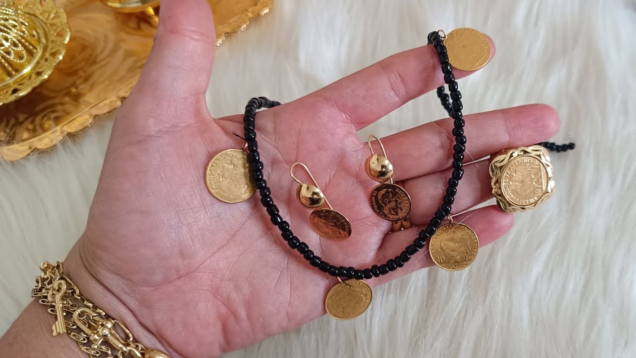 مشترياتي من الذهب (الجديد في الذهب قلادة اللويز الحر 💯)