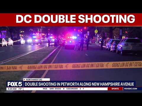 Double shooting reported in Petworth; suspect sought | FOX 5 AT 4AM