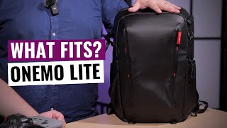 PGYTECH OneMo Lite: What fits in the backpack?