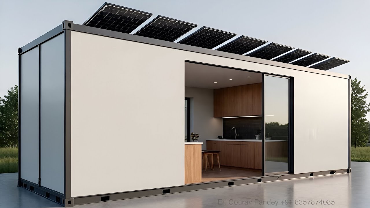 Minimalist 20ft Shipping Container Home for Off Grid Living | Mini ...