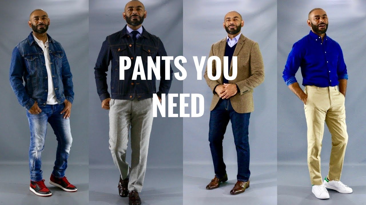 The 5 Pants Styles Every Man Needs/ The 5 Pants Styles Men Should Have ...