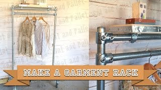 How to Make a DIY Garment Rail and Shoe Rack from Kee Klamp Scaffold and Boards with Basic Tools