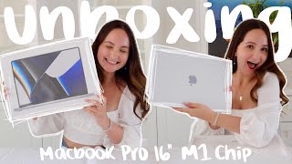 M1 MACBOOK PRO 16” UNBOXING 2022 | setup, customization, M1 Pro review, comparison w MacBook Pro 15”