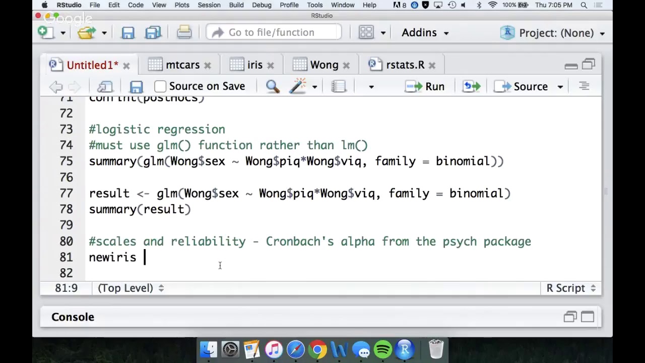 Intro to Statistics in R - YouTube